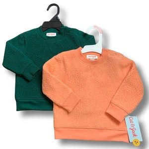 PLUSH BABY LONG SLEEVE SWEATER(6-9m)!!